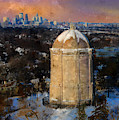 Washburn Water Tower at Sunset